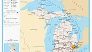 Map Of Michigan townships State Map Of Michigan with Cities Secretmuseum