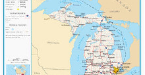 Map Of Michigan townships State Map Of Michigan with Cities Secretmuseum