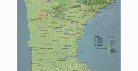 Map Of Michigan Wisconsin and Minnesota Map Of Minnesota Amazon Com