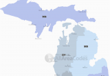 Map Of Michigan Zip Codes 313 area Code 313 Map Time Zone and Phone Lookup
