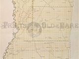 Map Of Middle Tennessee Counties and Cities Prints Old Rare Tennessee Antique Maps Prints