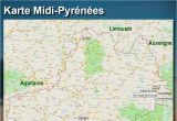 Map Of Midi Pyrenees Region France Midi Pyrenees Reisefuhrer