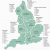 Map Of Midlands England Regions In England England England Great Britain English