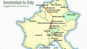 Map Of Milan Italy Airports Amsterdam to northern Italy Suggested Itinerary