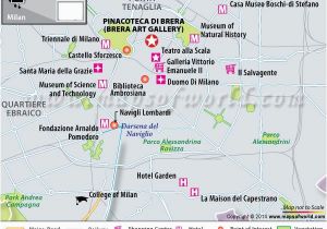 Map Of Milano Italy Pinacoteca Di Brera Brera Art Gallery Milan Italy Travel Maps