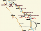 Map Of Minnesota and Wisconsin Wi Great River Road Wine Trail 9 Wineries Travel Wi