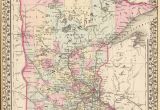 Map Of Minnesota Cities and Counties Old Historical City County and State Maps Of Minnesota