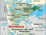 Map Of Minnesota Cities and Lakes Minnesota Latitude Longitude Absolute and Relative Locations