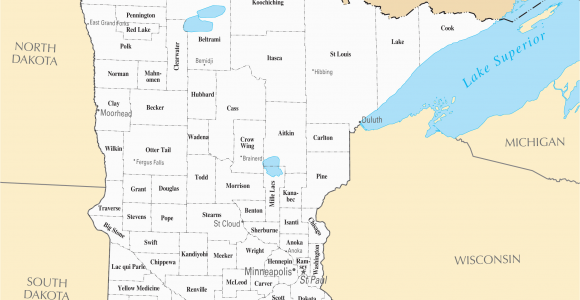 Map Of Minnesota Cities and towns Mn County Maps with Cities and Travel Information Download Free Mn