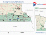 Map Of Minnesota Congressional Districts Minnesota S 1st Congressional District Wikipedia