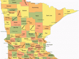 Map Of Minnesota Counties and Cities Mn County Maps with Cities and Travel Information Download Free Mn