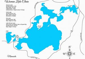 Map Of Minnesota Lakes Leech Lake Map Population Map Of Us