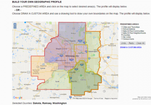 Map Of Minnesota School Districts Twin Cities area Custom Profiles Tutorial Minnesota Compass