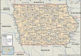 Map Of Minnesota Wisconsin Iowa and Illinois State and County Maps Of Iowa