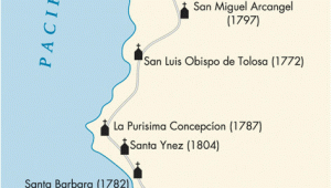Map Of Missions In California Historic California Missions Road Trip Lots Of Places to See