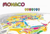 Map Of Monaco and France Monaco Monaco Downtown Map In Perspective Monaco Map Vector
