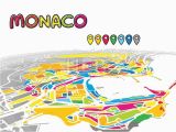 Map Of Monaco France Monaco Monaco Downtown Map In Perspective Monaco Map