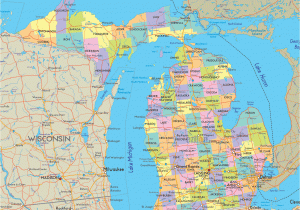 Map Of Monroe Michigan Map Of State Of Michigan with Its Cities towns and Counties Been