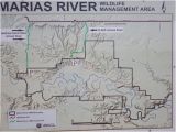 Map Of Montana and Canada Marias River State Park and Wildlife Management area Map