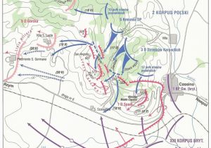 Map Of Monte Cassino Italy Map Of Monte Cassino Battle