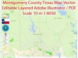 Map Of Montgomery County Texas Montgomery County and Nearest Map Vector Texas Exact City Plan