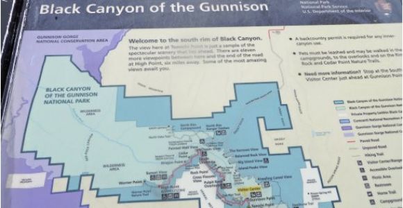 Map Of Montrose Colorado Map Of the Park Picture Of Black Canyon Visitor Center Black