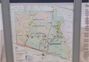 Map Of Monument Colorado the Map Of organ Pipe Cactus National Monument at the Entrance