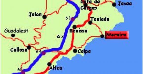 Map Of Moraira Spain Moraira Spain Moraira Spain Spain Destinations Javea