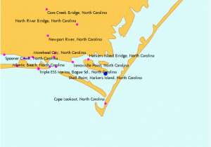 Map Of Morehead City north Carolina Tide Locator Map Harker S island island