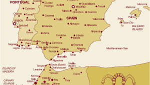 Map Of Morocco and Spain with Cities Gr Maps Spain 2019