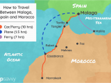 Map Of Morocco and Spain with Cities How to Get to and From Malaga and Morocco