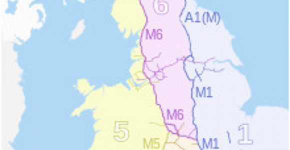 Map Of Motorways In England Controlled Access Highway Wikipedia