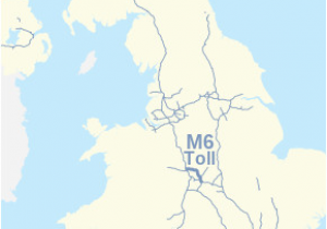 Map Of Motorways In England M6 toll Revolvy