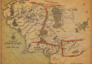 Map Of Mountain Ranges In California tolkien S Map and the Messed Up Mountains Of Middle Earth tor Com