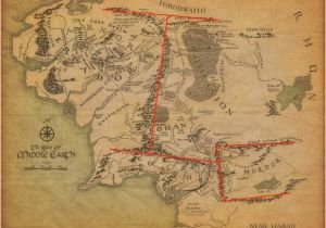 Map Of Mountain Ranges In California tolkien S Map and the Messed Up Mountains Of Middle Earth tor Com