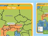 Map Of Mountain Ranges In Europe the Alps Map Habitat Mountain Climate Animals Europe