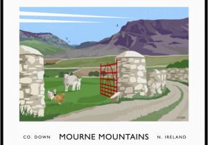 Map Of Mourne Mountains northern Ireland Mourne Mountains Hare S Gap