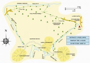 Map Of Mourne Mountains northern Ireland Newcastle Visitor Information Centre Newcastle