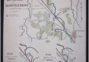 Map Of Murfreesboro Tennessee Murfreesboro Tennessee Civil War Battlefield Color 1862 Map Troop