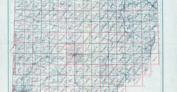 Map Of Muskingum County Ohio Ohio Historical topographic Maps Perry Castaa Eda Map Collection