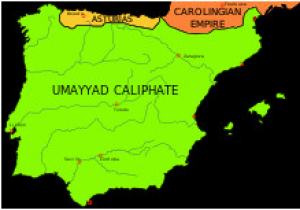 Map Of Muslim Spain History Of Spain Wikipedia