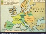Map Of Napoleonic Europe 1812 Historical Map Of Europe Stock Photos Historical Map Of