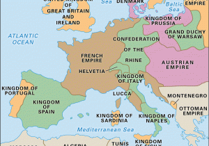 Map Of Napoleonic Europe 1812 Napoleonic Wars Summary Combatants Maps Britannica Com