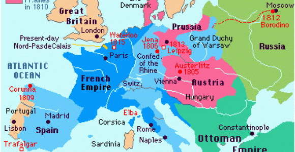 Map Of Napoleonic Europe In 1812 Europe Circa 1800 Map Magic Map Historical Maps