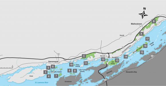 Map Of National Parks Canada Maps and Brochures Thousand islands National Park