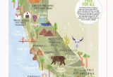 Map Of National Parks In California Livi Gosling Map Of California National Parks California Camping