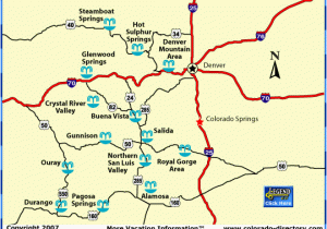 Map Of Natural Hot Springs In Colorado Map Of Colorado Hots Springs Locations Also Provides A Nice List Of