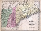 Map Of Ne England Map Of Maine New Hampshire and Vermont Products New Hampshire