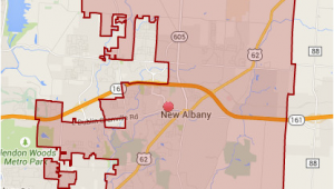 Map Of New Albany Ohio Enrollment Map District Boundaries