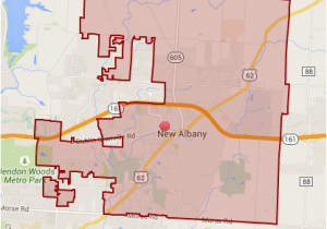 Map Of New Albany Ohio Enrollment Map District Boundaries